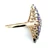 10K Yellow Gold Iolite Cluster Statement Ring Size 9.75