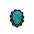 Sterling Silver Turquoise Vintage Navajo Style Floral Fashion Ring Size 5.5