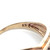 10K Gold Diamonds in a Channel-Setting Triple Chevron V-Shaped Band Ring Size 7