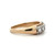 14K Gold 5-Diamonds in a White Gold Channel-Setting Band Ring Size 4
