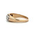 14K Gold 5-Diamonds in a White Gold Channel-Setting Band Ring Size 4