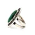 Sterling Silver Green Turquoise South Western Style Statement Ring Size 6.5