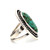 Sterling Silver Green Turquoise South Western Style Statement Ring Size 6.5
