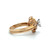 14K Yellow Gold App .20ct Marquise Diamond Accented Baguettes Round Bypass Band Wedding Ring Set Size 5