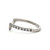 Platinum Diamond Infinity U-Shaped Wedding Wrap Band Ring Size 7.5