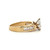 14K Yellow Gold App .60ct Pear Shaped Diamond Baguette Channel Set Accented Band Engagement Ring Size 5