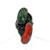 Sterling Silver Green Turquoise And Coral South Western Style Fashion Ring Size 6