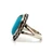 Sterling Silver Turquoise South Western Vintage Navajo Style Fashion Ring Size 6.5