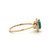14K Gold 1.14ct Tourmaline Circle with .12tw Diamond Halo Ring Size 7