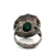Sterling Silver Green Malachite Vintage Navajo Style Fashion Ring Size 9