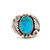 Sterling Silver Turquoise South Western Style Vintage Navajo Fashion Ring Size 10