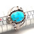 Sterling Silver Turquoise South Western Style Vintage Navajo Fashion Ring Size 10
