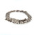 Vintage Navajo Sterling Silver Graduated Concho Pillow Bead Necklace
