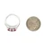 D'Joy Sterling Silver Ruby Fashion Stacker Ring Size 8