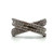D'Joy Sterling Silver Diamond Cross Ring Size 5