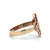 10K Black Hills Gold Malatse Scalloped Cross with Two-Toned Leaves, Grapes, and Vines Ring Size 7.5