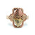 10K Black Hills Gold Malatse Scalloped Cross with Two-Toned Leaves, Grapes, and Vines Ring Size 7.5