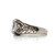 Avon Sterling Silver CZ Oval Cut Vintage Inspired Art Deco Fashion Ring Size 7.5