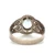 Sterling Silver Blue Topaz Oval Cut Solitaire Ornate Filigree Fashion Ring Size 8