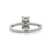 Sterling Silver CZ Emerald Cut With CZ Accents Fashion Ring Size 6