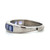 Sterling Silver Tanzanite Channel Set Stacker Ring Size 6.5