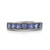 Sterling Silver Tanzanite Channel Set Stacker Ring Size 6.5