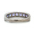 Sterling Silver Tanzanite Channel Set Stacker Ring Size 6.5
