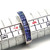 Sterling Silver Tanzanite Channel Set Stacker Ring Size 6.5