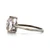 Sterling Silver Amethyst Pear Cut Solitaire Fashion Ring Size 7