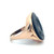 14K Rose Gold Red Carnelian Circle Intaglio of a Roman Solider or Warrior Signet Ring Size 4.5