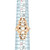 Vintage 14K Gold 1.60tw Diamond Circles Vertical Cluster in a Leaf-Textured Setting Ring Size 9.25