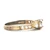 Sterling Silver Gold Tone CZ Vintage Inspired Fashion Ring Size 8.75