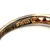 Sterling Silver Gold Tone CZ Vintage Inspired Fashion Ring Size 8.75