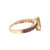 14K Gold Gold Central Citrine Marquise with Bilateral Garnet Accents Ring Size 7