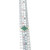 10K Emerald in a Marquise-Shaped Cluster with a .06tw Diamond Halo Ring Size 6.75