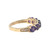14K Gold .96tw 6-Amethyst and .03tw Diamond Accents Ring Size 4.75
