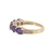 14K Gold .96tw 6-Amethyst and .03tw Diamond Accents Ring Size 4.75