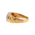 Platinum 900 Art Deco Fillagree Setting on a 14K Gold with .40ct Diamond Accents Ring Size 8