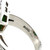 Platinum 900 6.61ct Green Tourmaline Rectangle in a 18K Gold Setting with .43ctw Diamond Halo Ring Size 6