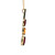 10K Gold Cascading .50tw 2-Garnet and 1-Citrine Marquise with .03tw Diamond Accents Dangle Pendant 18" Chain Necklace