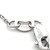 14K White Gold 5.00tw London Blue Topaz Rectangle with a .02tw Diamond Accent Pendant 18" Chain Necklace