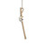 14K Two-Tone Gold .40tw Diamond Cross-Over Knot Cross Pendant 18" Chain Necklace