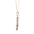 14K Gold 1.19tw Multi-Gem Surrounded by .30tw Diamond Accented Cross Pendant 18" Adjustable Chain Necklace
