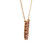 10K Gold 1.05tw Ruby Accented Horseshoe Stationary Pendant 17.5" Chain Necklace