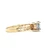 Sterling Silver Gold Tone Mystic Topaz Round Cut Solitaire Band Work Fashion Ring Size 8
