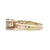 Sterling Silver Gold Tone Mystic Topaz Round Cut Solitaire Band Work Fashion Ring Size 8