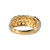 10K Gold .60tw Orange Citrine Crusted Dome Design Chunky Ring Size 7