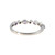 10K White Gold Alternating Marquise-Cut Amethyst and Diamond Accents Ring Size 7
