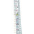 10K White Gold Peridot Teardrop with Bilateral Diamond Accented Ring Size 7