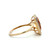 14K Gold Citrine Rectangle with a Diamond Halo Ring Size 10